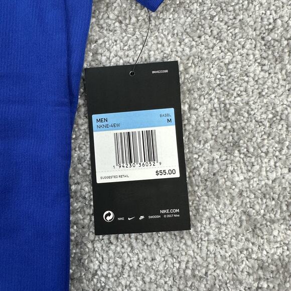 Atlanta Braves Polo Shirt Mens Medium Blue MLB Baseball Nike Dri-FIT Cooperstown - Picture 5 of 12